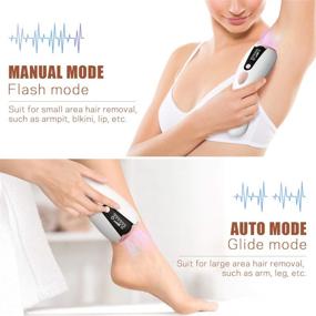 img 1 attached to 💇 Upgraded Laser Hair Removal Device for Women and Men - 999,999 Flashes IPL Hair Remover for Facial and Whole Body