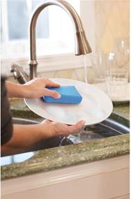 img 3 attached to Pack of 3 Casabella Multicolor Microfiber Cleaning Sponges, Non-Scratch and Multipurpose