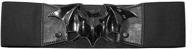 🦇 kreepsville 666 women's black bat elastic belt logo