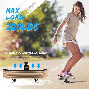 img 2 attached to 🛹 Beginners’ Skateboard FONTE Skateboards 31X7 88Inch – The Perfect Choice for Novice Riders