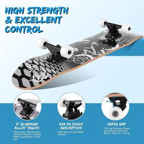 img 1 attached to 🛹 Beginners’ Skateboard FONTE Skateboards 31X7 88Inch – The Perfect Choice for Novice Riders
