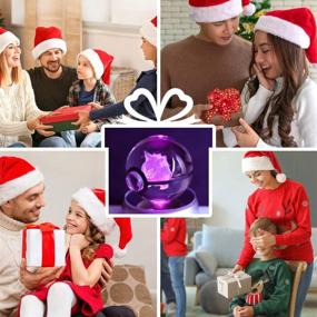 img 1 attached to 🔮 LED Anime Night Light 3D Crystal Ball Lamp - 7 Color Changing Table Lamp for Room Decor, Perfect as Christmas or Birthday Gift for Kids, Boys, and Girls