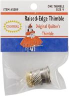 colonial raised edge thimble size 9 logo