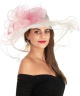 🎩 black organza kentucky british fascinator: women's accessories and special occasion accessories logo