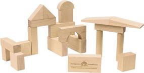 img 1 attached to 🔲 Premium Wooden Block Set for Beginners