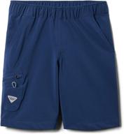 🩳 columbia boys' terminal tackle performance shorts logo