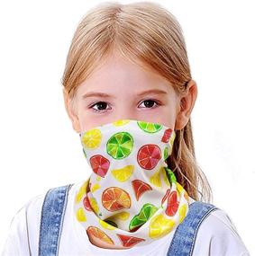 img 4 attached to 😷 MOBUR детская маска-галстук для шеи для мальчиков и девочек - маска-шарф в дизайне балаклавы