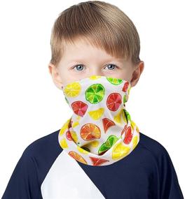 img 3 attached to 😷 MOBUR детская маска-галстук для шеи для мальчиков и девочек - маска-шарф в дизайне балаклавы