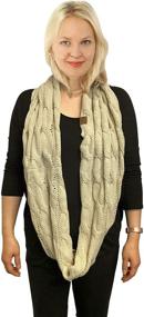 img 1 attached to 🧣 Winter Matching Unisex Chunky Infinity Scarves & Wraps: Must-Have Women's Accessories