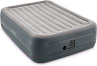 🛏️ intex essential rest airbed queen (2020 model) - dura-beam series with internal electric pump, 18" height logo