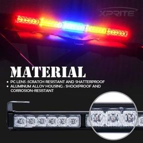 img 2 attached to Xprite 30 Inch UTV RZR LED Chase Strobe Light Bar - Safety Flashing Lightbar for Offroad 4x4 Polaris Can-Am Yamaha SXS ATV Trucks