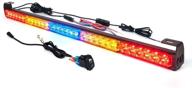 xprite 30 inch utv rzr led chase strobe light bar - safety flashing lightbar for offroad 4x4 polaris can-am yamaha sxs atv trucks logo