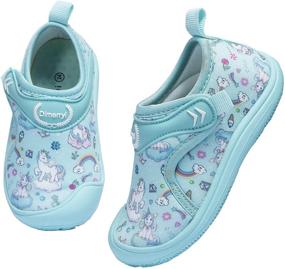 img 4 attached to 👟 Dimerryi Kids Water Shoes: Lightweight, Quick-Dry & Non-Slip Beach Swim Sandals for Boys & Girls
