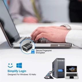 img 2 attached to 🔒 Efficient USB Fingerprint Reader for Windows 10 Hello: Benss Laptop Scanner, Quick 0.05s Login with Password-Free Security