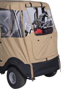 img 1 attached to 🏌️ Enhance your Golfing Experience with the Classic Accessories Fairway Deluxe 4-Sided 2-Person Golf Cart Enclosure in Tan