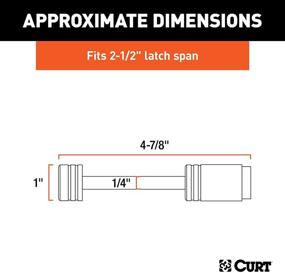 img 3 attached to 🔒 Обеспечьте безопасность вашего трейлера с замком для сцепного устройства CURT 23522 Chrome - до 2-1/2 дюйма ширины.