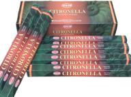 🍋 citronella incense sticks - pack of six 20 stick tubes by hem incense: stay mosquito-free and enjoy a fragrant ambience логотип