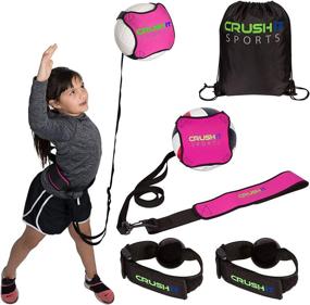 img 4 attached to 🏐 Enhance Your Volleyball Skills with CRUSH iT SPORTS Volleyball Training Equipment - Improve Serving, Spiking, Setting & Arm Swing Like a Pro, Solo Trainer for Beginners - Ideal Volleyball Gift!