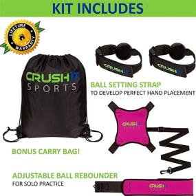 img 3 attached to 🏐 Enhance Your Volleyball Skills with CRUSH iT SPORTS Volleyball Training Equipment - Improve Serving, Spiking, Setting & Arm Swing Like a Pro, Solo Trainer for Beginners - Ideal Volleyball Gift!