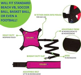 img 2 attached to 🏐 Enhance Your Volleyball Skills with CRUSH iT SPORTS Volleyball Training Equipment - Improve Serving, Spiking, Setting & Arm Swing Like a Pro, Solo Trainer for Beginners - Ideal Volleyball Gift!