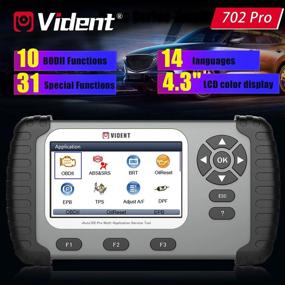 img 3 attached to VIDENT iAuto702 Pro – автомобильный сканер OBDII ABS/SRS с поддержкой специализированных услуг: очистка DPF, EPB, сброс масляного индикатора, TPS, BRT, кодирование форсунок и считывание диагностических кодов.