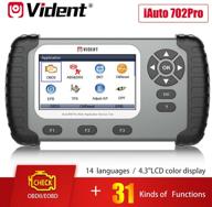 vident iauto702 pro automotive obdii abs/srs scan tool with special service support: dpf, epb, oil light reset, tps, brt, injector coding & diagnostic code reader logo