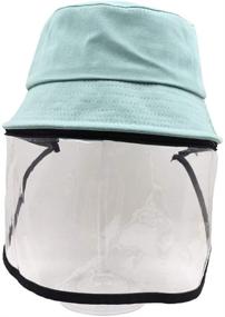 img 4 attached to 🧢 Unisex Outdoor Bucket Hat for Boys' with Anti-Dust Protection - Essential Accessories for Kids