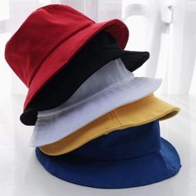 img 3 attached to 🧢 Unisex Outdoor Bucket Hat for Boys' with Anti-Dust Protection - Essential Accessories for Kids