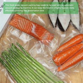 img 3 attached to 🛍️ FREASEIT Food Vacuum Sealer Bag Rolls - BPA Free, Heavy Duty Sealer Bags for Food Saver (2x 8&#34;x16.5&#39; & 2x 11&#34;x16.5&#39;)