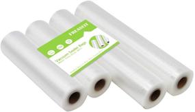 img 4 attached to 🛍️ FREASEIT Food Vacuum Sealer Bag Rolls - BPA Free, Heavy Duty Sealer Bags for Food Saver (2x 8&#34;x16.5&#39; & 2x 11&#34;x16.5&#39;)