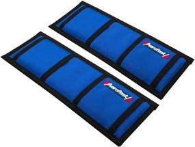 img 4 attached to 🚤 Aerofast Protection Padded Sleeves: Safeguard Your Boat, Jetski, or Waverunner from Damage! 4x12 Inches - Pack of 2 (Blue)