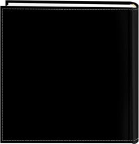 img 2 attached to 📷 Фотоальбом Pioneer Photo Albums с вышитым орнаментом и кожаными обложками "Живи, смейся, люби" для печатей размером 4x6 дюймов в элегантном черном цвете.