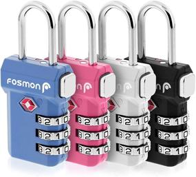 img 4 attached to 🔒 Fosmon Approved Luggage Indicator Combination: Effortless Travel Security and Convenience