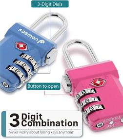 img 2 attached to 🔒 Fosmon Approved Luggage Indicator Combination: Effortless Travel Security and Convenience