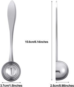 img 3 attached to Romooa Stainless Measuring Tablespoon Stirring Kitchen & Dining