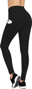 img 4 attached to TQD Pockets Leggings Stretch Control Sports & Fitness for Other Sports