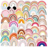 🌈 50pcs rainbow vinyl stickers for water bottles, laptop, decoration, skateboard, luggage, diy album, scrapbook logo