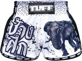 img 4 attached to 🥊 TUFF Sport Retro Muay Thai Boxing Shorts - Martial Arts Clothing for Training, Gym, and Trunks - Classic Slim Cut