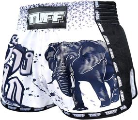 img 3 attached to 🥊 TUFF Sport Retro Muay Thai Boxing Shorts - Martial Arts Clothing for Training, Gym, and Trunks - Classic Slim Cut