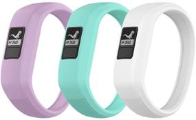 img 1 attached to 🌈 Premium Silicone Watch Bands for Garmin Vivofit JR/JR2/3 - Adjustable, Stretchy, and Secure Replacement Bands for Kids – Small and Large Sizes Available