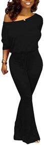 img 3 attached to Aro Lora X-Large Women's Clothing: Shoulder Jumpsuit, Jumpsuits, Rompers & Overalls