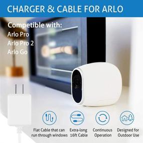 img 3 attached to 🔌 Arlo Pro Outdoor Power Adapter with Quick Charge 3.0, Weatherproof & Long 16.4ft Cable