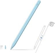 🖊️ active stylus pen with palm rejection for ipad: 3-level battery indicator, tilt sensitivity - compatible with ipad pro 11/12.9 (2018-2020), 6th/7th/8th gen, mini 5, air 3rd/4th - precise writing and drawing (blue) logo