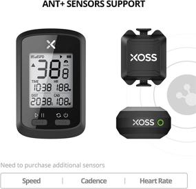 img 3 attached to XOSS G+ Bike Computer with GPS, Bluetooth and ANT+ Technology, Wireless Cycling Speedometer and Odometer with LCD Display, Waterproof MTB Tracker Suitable for All Bikes, Supported by Cover APP