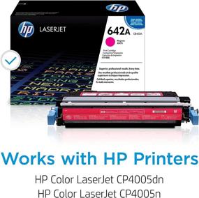 img 3 attached to 🖨️ HP 642A Magenta Toner Cartridge | Compatible with HP Color LaserJet CP4005 Series | CB403A