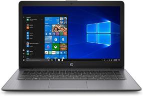 img 3 attached to 💻 HP Stream 14" HD Thin and Light Laptop, Intel Celeron N4000 Processor, 4GB RAM, 64GB eMMC, HDMI, Webcam, WiFi, Bluetooth, 1-Year Office 365, Windows 10 S, Brilliant Black, with IFT Accessories