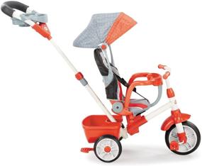 img 3 attached to Little Tikes 5-in-1 Deluxe Ride & Relax Trike - Red, with Reclining Feature