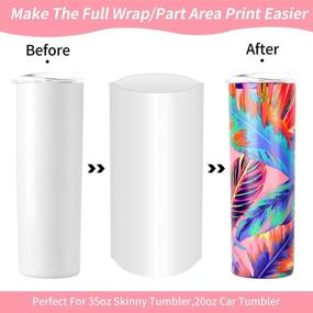 img 2 attached to High-Quality Sublimation Shrink Wrap Sleeves - 60 Pcs, 3 Sizes - 🔍 Ideal for Tumblers, Mugs, Cups and More! (5x10 inch, 6x12 inch, 7x11 inch)