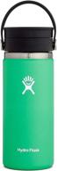 🌿 hydro flask stainless steel coffee travel mug - 16 oz: keep your brew hot in style with spearmint elegance! логотип