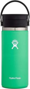 img 4 attached to 🌿 Hydro Flask Stainless Steel Coffee Travel Mug - 16 oz: Keep your Brew Hot in Style with Spearmint Elegance!